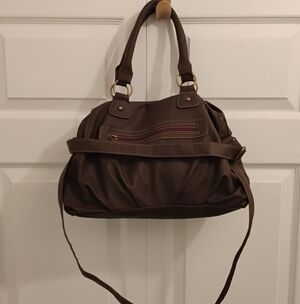 NEW BRASH Elegant  Brown Women's Crossbody Handbag Vegan Leather